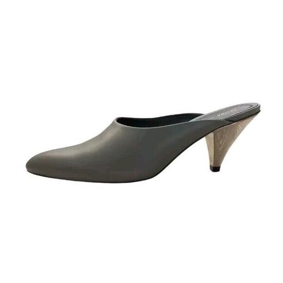 CELINE leather mules with cone heels SIZE 38 US 8 - Picture 1 of 8